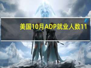 美国10月ADP就业人数 11.3万人预期15万人前值8.9万人