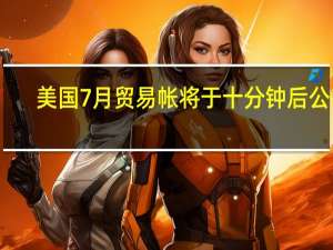 美国7月贸易帐将于十分钟后公布