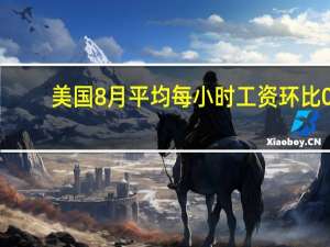 美国8月平均每小时工资环比 0.2%预期 0.3%前值 0.4%；同比 4.3%预期 4.3%前值 4.4%