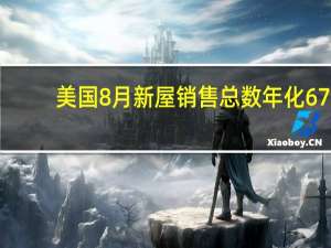 美国8月新屋销售总数年化 67.5万户预期70万户前值71.4万户