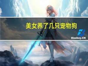 美女养了几只宠物狗