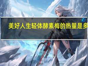 美好 人生 轻体酵素梅的热量是多少