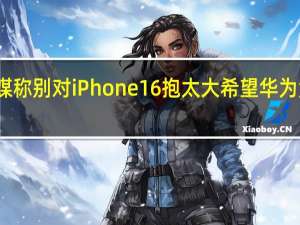 美媒称别对iPhone16抱太大希望 华为竞争施压