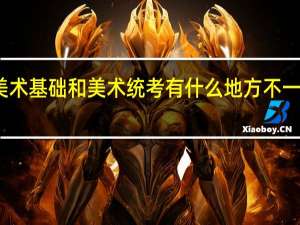 美术基础和美术统考有什么地方不一样的啊