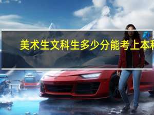 美术生文科生多少分能考上本科