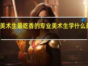美术生最吃香的专业 美术生学什么最赚钱