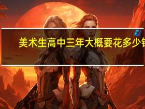 美术生高中三年大概要花多少钱