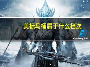 美标马桶属于什么档次