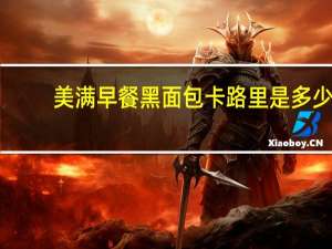 美满  早餐黑面包卡路里是多少
