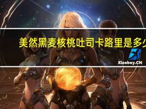 美然黑麦核桃吐司卡路里是多少