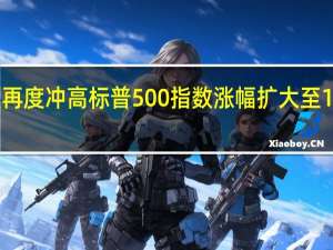 美股再度冲高标普500指数涨幅扩大至1%纳指涨超1.3%