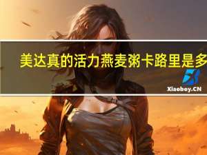 美达 真的活力 燕麦粥卡路里是多少