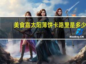 美食嘉 太阳薄饼卡路里是多少