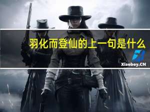 羽化而登仙的上一句是什么