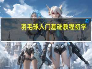 羽毛球入门基础教程初学（羽毛球入门基础教程）