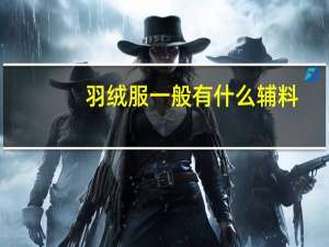 羽绒服一般有什么辅料