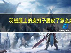 羽绒服上的皮扣子脱皮了怎么办