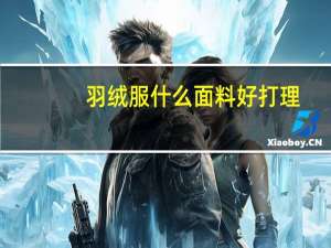 羽绒服什么面料好打理
