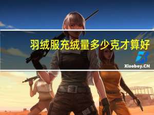 羽绒服充绒量多少克才算好