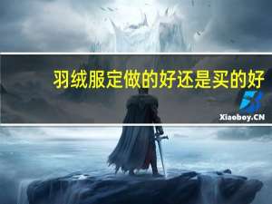 羽绒服定做的好还是买的好