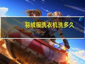 羽绒服洗衣机洗多久