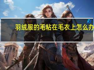 羽绒服的毛粘在毛衣上怎么办