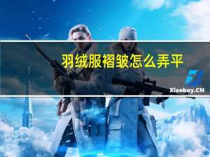 羽绒服褶皱怎么弄平