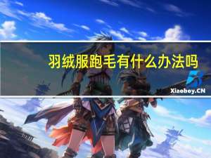 羽绒服跑毛有什么办法吗