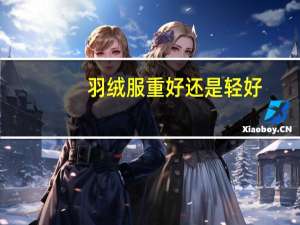 羽绒服重好还是轻好