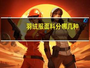 羽绒服面料分哪几种