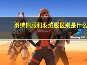 羽绒棉服和羽绒服区别是什么？