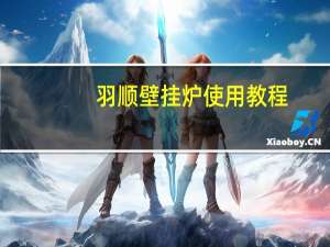 羽顺壁挂炉使用教程