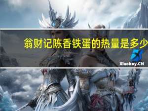 翁财记 陈香铁蛋的热量是多少