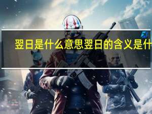翌日是什么意思 翌日的含义是什么
