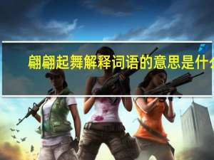 翩翩起舞解释词语的意思是什么