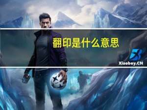 翻印是什么意思