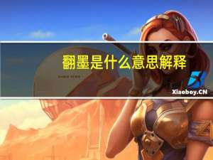 翻墨是什么意思解释