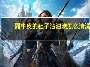 翻牛皮的鞋子沾油渍怎么清洗