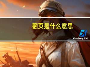 翻页是什么意思