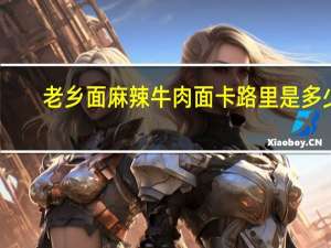 老乡面 麻辣牛肉面卡路里是多少