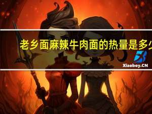 老乡面 麻辣牛肉面的热量是多少