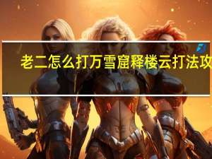 老二怎么打 万雪窟释楼云打法攻略