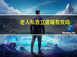 老人私自立遗嘱有效吗