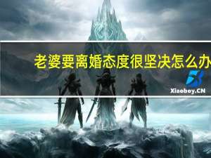 老婆要离婚态度很坚决怎么办（老婆要离婚）
