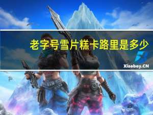 老字号 雪片糕卡路里是多少