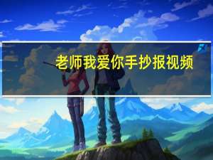 老师我爱你手抄报视频（老师我爱你手抄报）