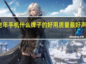 老年手机什么牌子的好用质量最好声音最大（老年手机什么牌子的好用质量最好）