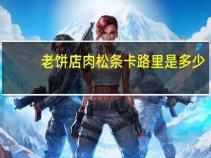 老饼店 肉松条卡路里是多少