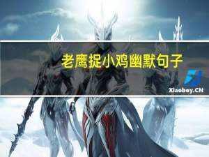 老鹰捉小鸡幽默句子