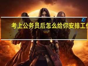 考上公务员后怎么给你安排工作